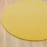 Tapis sur Mesure Rond Jaune gamme Modena en entier