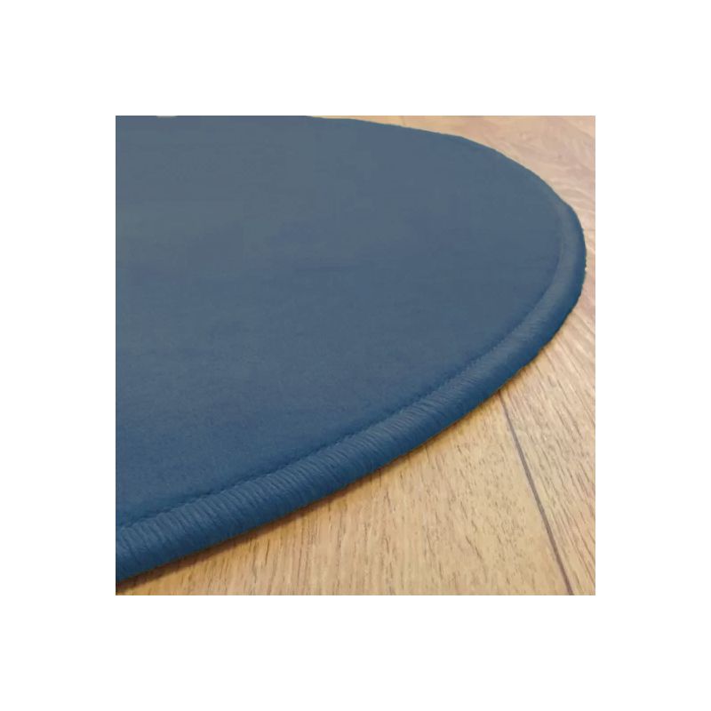 Tapis sur Mesure Rond Bleu gamme Modena surjet