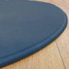 Tapis sur Mesure Rond Bleu gamme Modena surjet