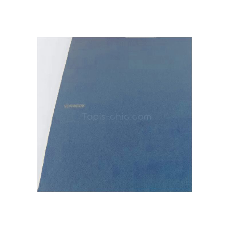 Tapis sur Mesure Rond Bleu ciel gamme Modena bordure