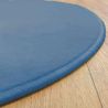Tapis sur Mesure Rond Bleu ciel gamme Modena surjet