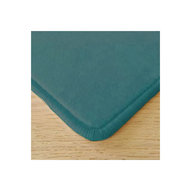 Tapis sur Mesure rectangulaire ou carré Bleu Teal surjet