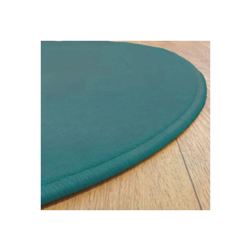 Tapis sur Mesure Rond Bleu Teal gamme Modena surjet