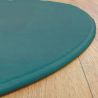 Tapis sur Mesure Rond Bleu Teal gamme Modena surjet