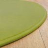 Tapis sur Mesure Rond Vert Anis gamme Modena surjet