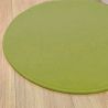 Tapis sur Mesure Rond Vert Anis gamme Modena salon