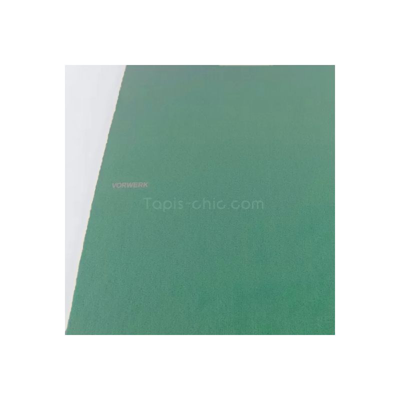 Tapis sur Mesure Rond Vert Sauge gamme Modena bordure