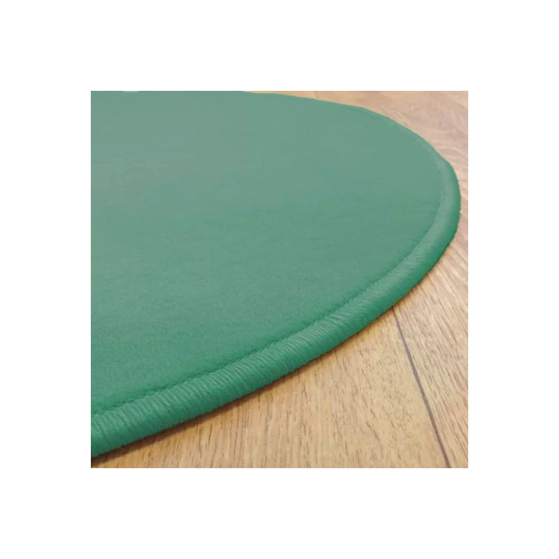 Tapis sur Mesure Rond Vert Sauge gamme Modena surjet