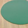 Tapis sur Mesure Rond Vert Sauge gamme Modena salon