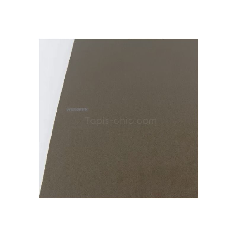 Tapis sur Mesure Rond Marron Café gamme Modena detail bordure