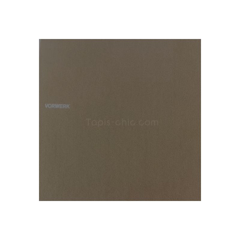 Tapis sur Mesure Rond Marron Café gamme Modena detail matiere