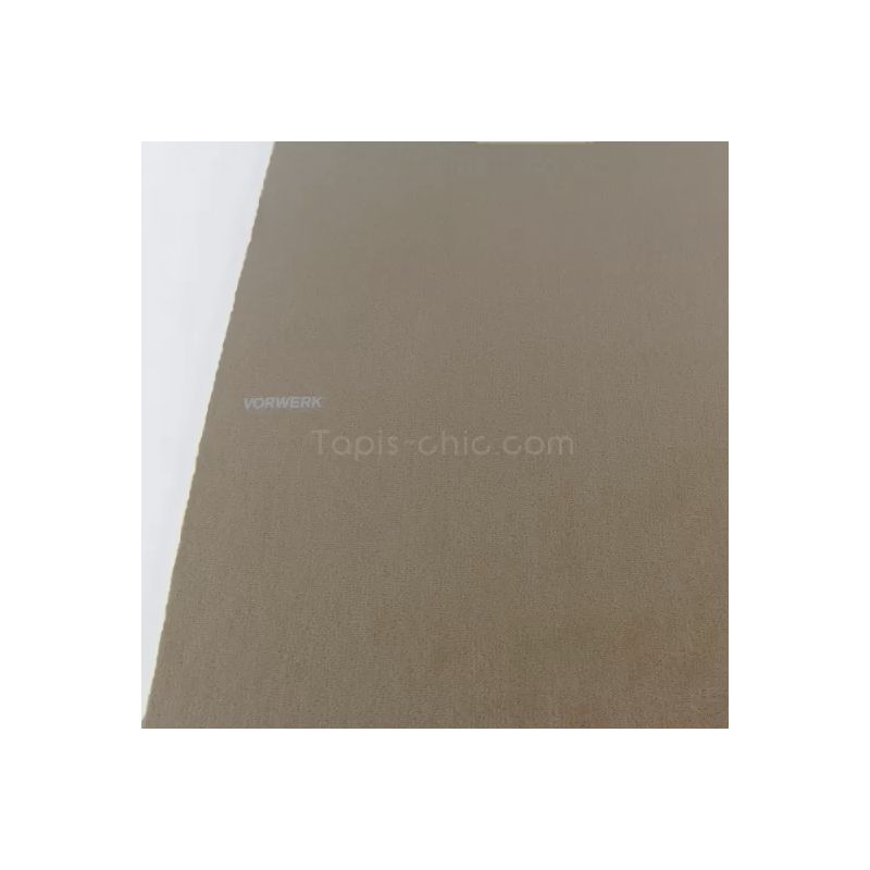 Tapis sur Mesure Rond Taupe gamme Modena bordure