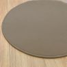 Tapis sur Mesure Rond Taupe gamme Modena salon