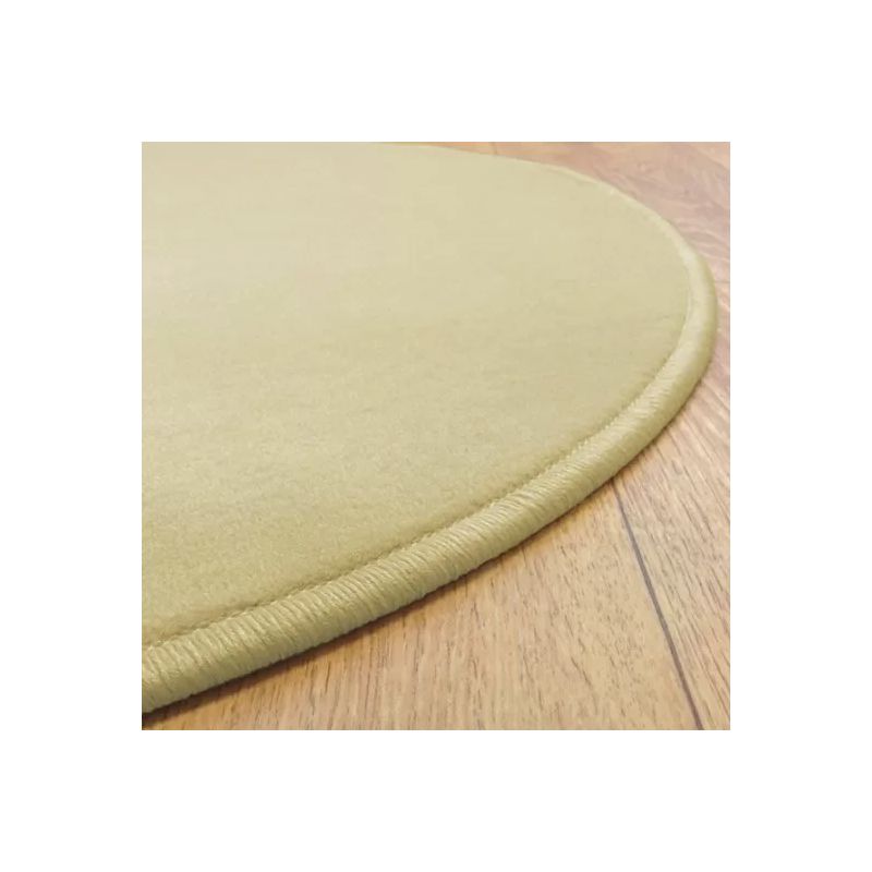 Tapis sur Mesure Rond Beige gamme Modena surjet