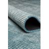 Tapis de salon prestige tissé main en viscose bleu clair Dew