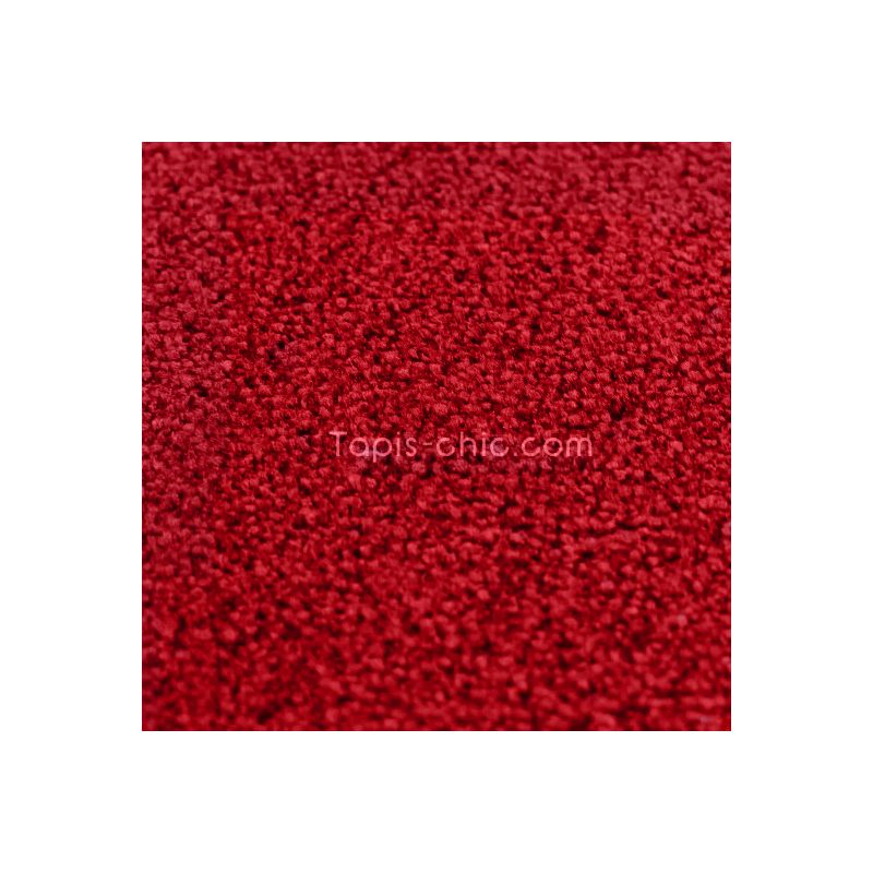 Tapis sur mesure Rond haut de gamme Lyrica Rouge detail matiere