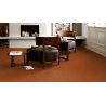 Tapis sur mesure Rond haut de gamme Lyrica Orange ambiance