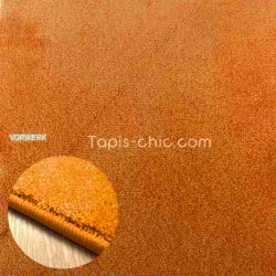 Tapis sur mesure Rond haut de gamme Lyrica Orange