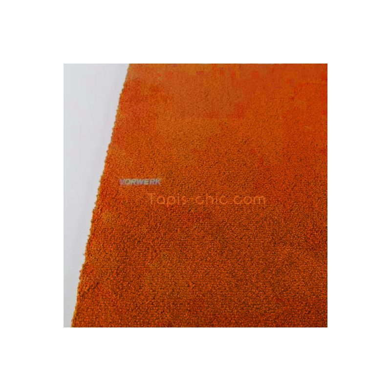 Tapis sur mesure Rectangulaire ou carré gamme Lyrica Orange Rouille bordure