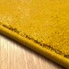 Tapis sur mesure Rond haut de gamme Lyrica Jaune surjet