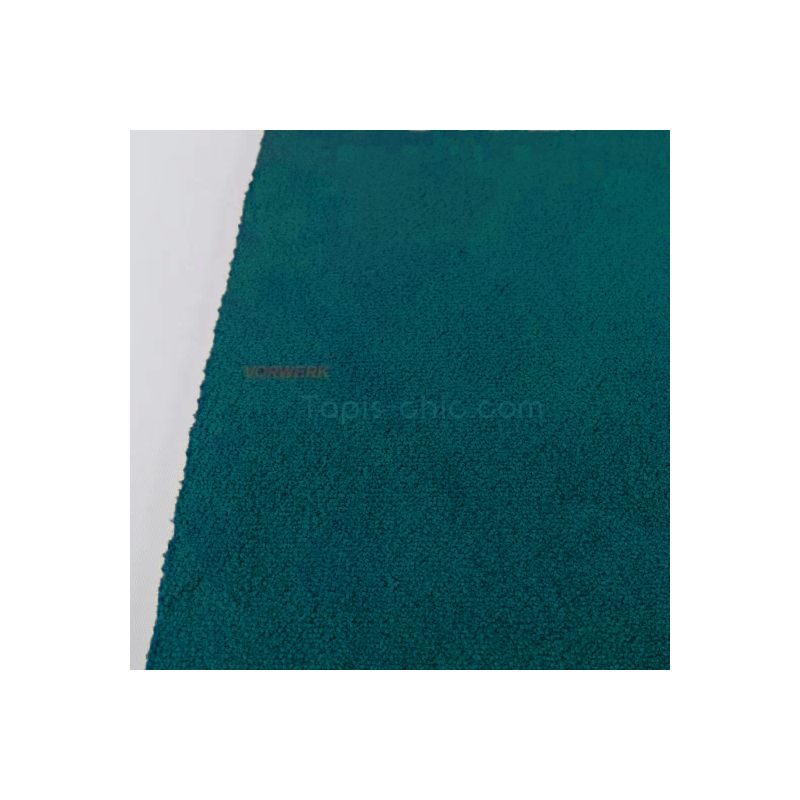 Tapis sur mesure Rectangulaire ou carré gamme Lyrica Bleu Canard bordure