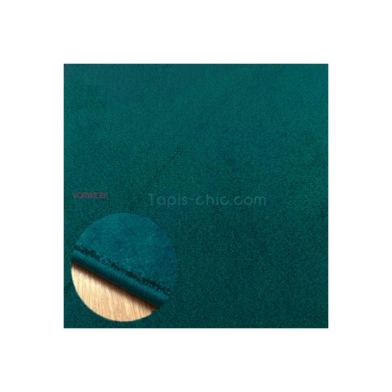 Tapis sur mesure Rectangulaire ou carré gamme Lyrica Bleu Canard