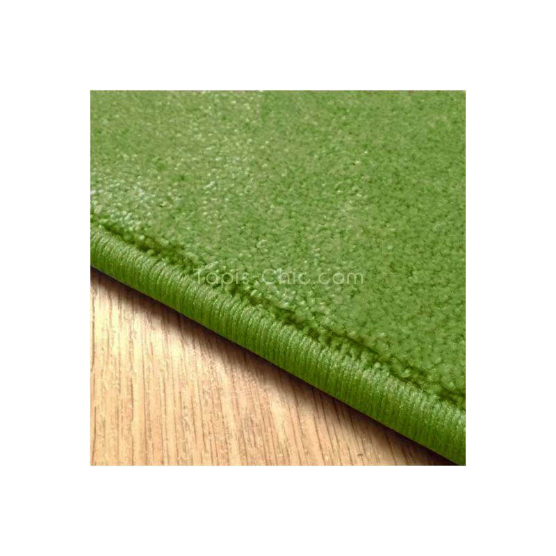 Tapis sur mesure Rond haut de gamme Lyrica Vert surjet