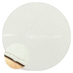Tapis sur mesure Rond haut de gamme Lyrica Blanc