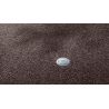 Tapis sur mesure Rond haut de gamme Lyrica Marron detail couleur