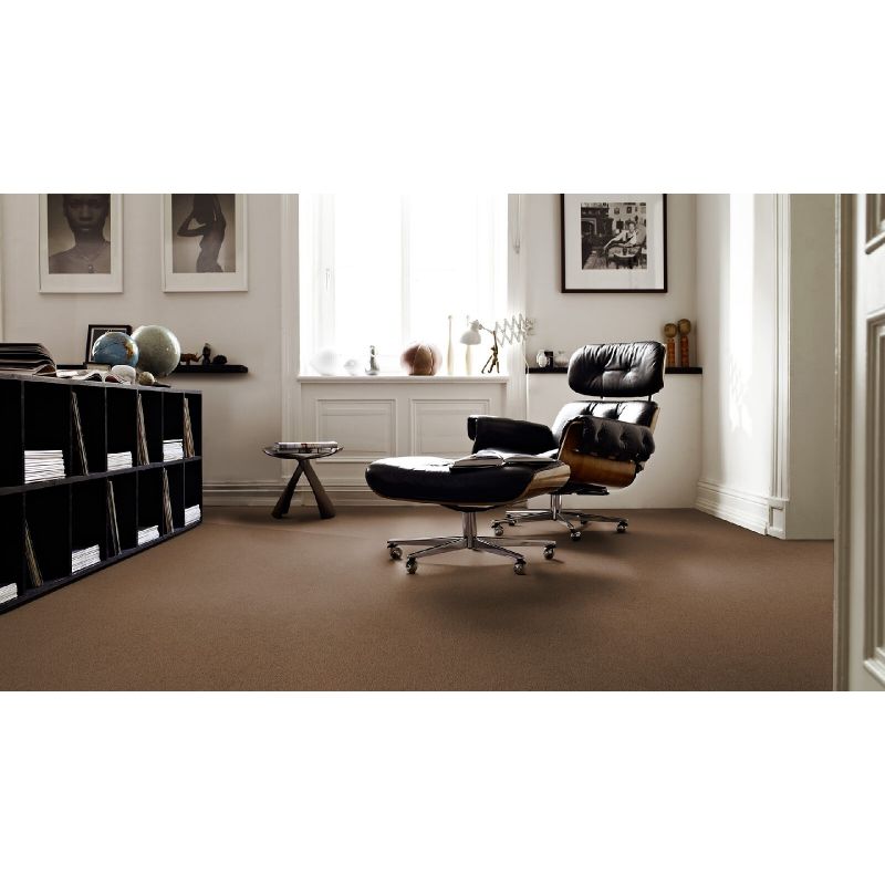 Tapis sur Mesure Marron Claire gamme Safira ambiance