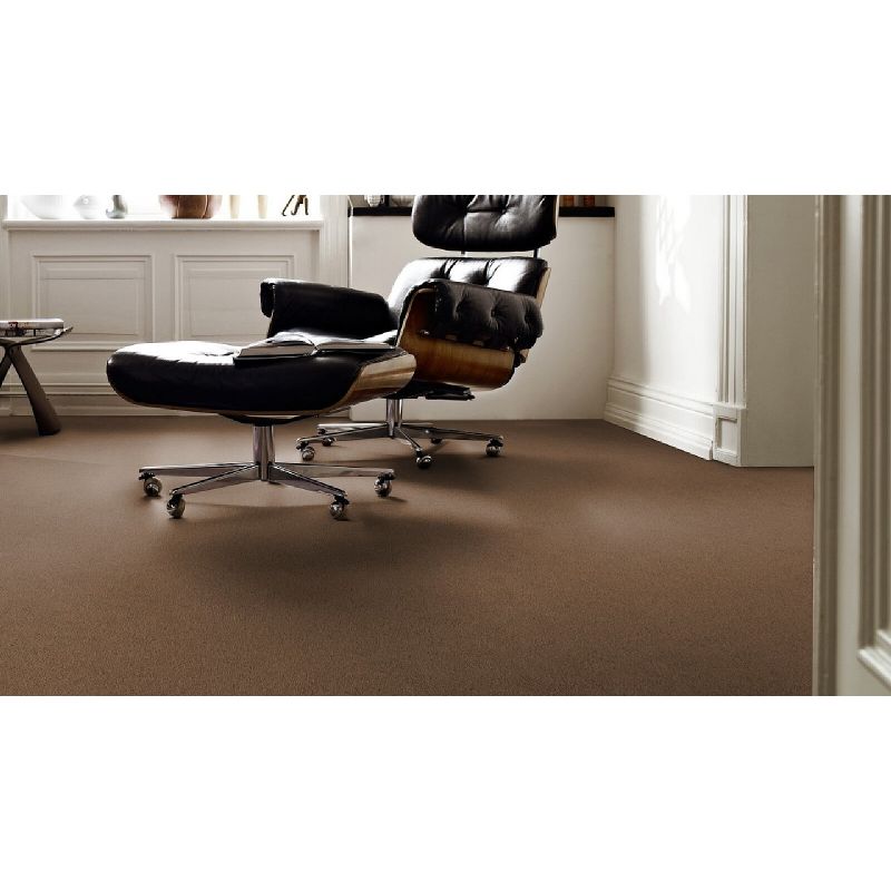 Tapis sur Mesure Marron Claire gamme Safira bureau