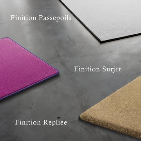 Tapis sur Mesure Rond Bleu Foncé gamme Safira finition Tapis sur Mesure Rond Bleu Foncé gamme Safira finition