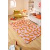 Tapis design seventies rose Brighton ambiance