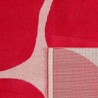 Tapis design fleurs seventies rouge Blackpool  dos
