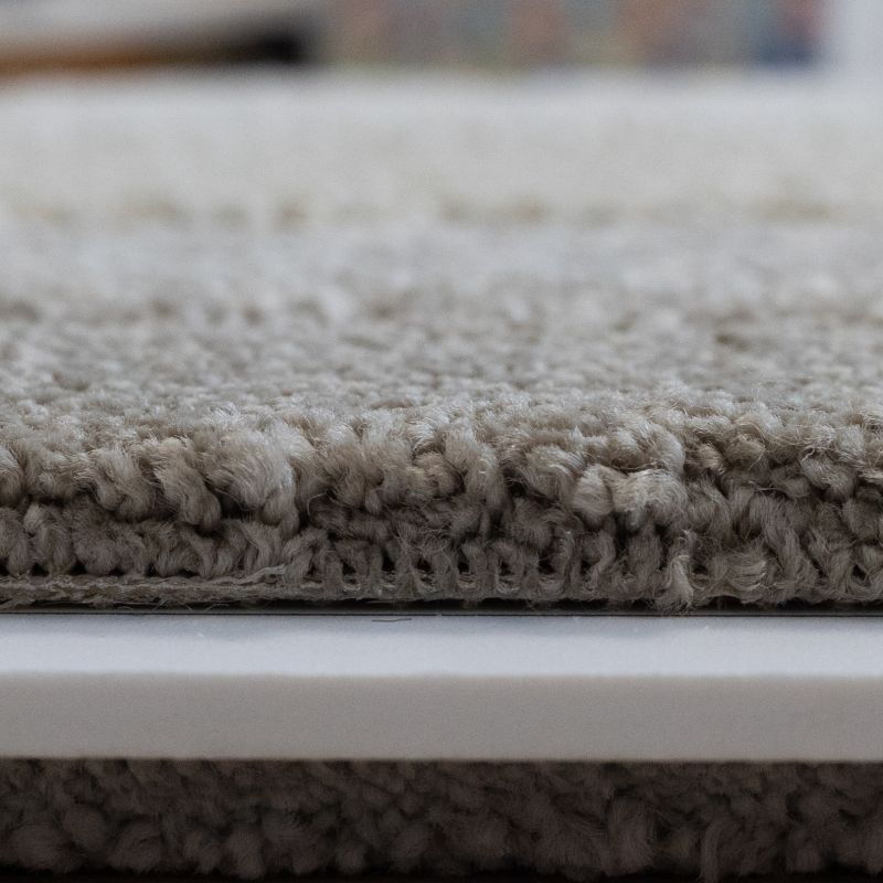 Tapis sur Mesure Rond Camel gamme Belgrado bordure