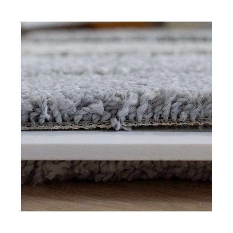 Tapis sur Mesure Rond Bleu ciel Belgrado bordure