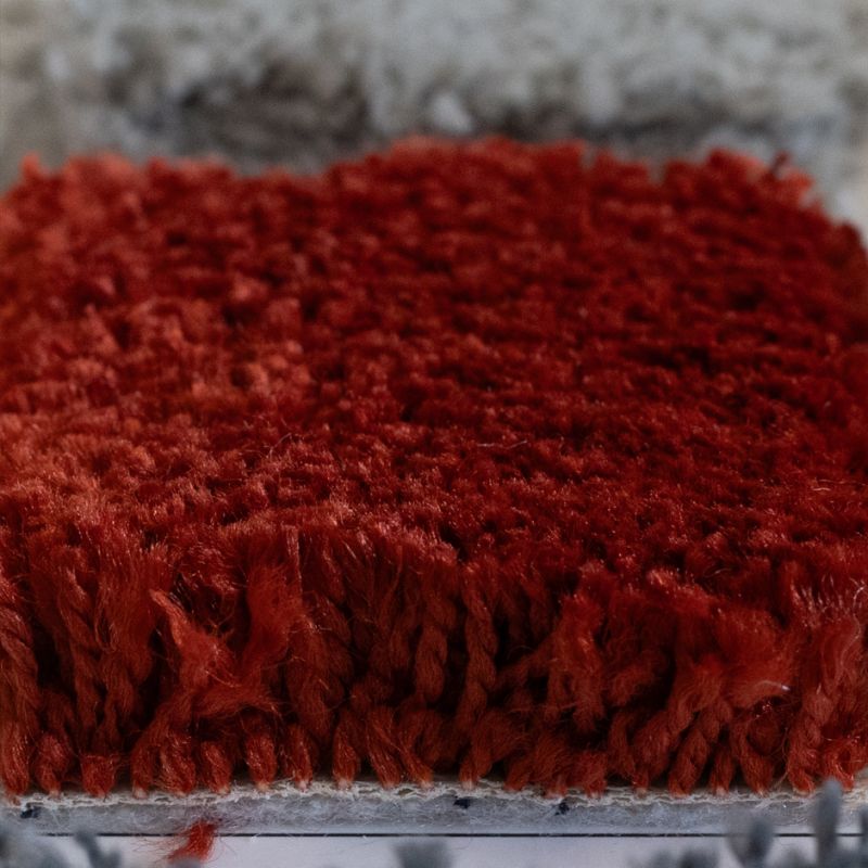 Tapis sur Mesure Rond Rouge Kiev bordure