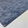 Tapis sur Mesure rectangulaire ou carré Bleu Budapeste bordure