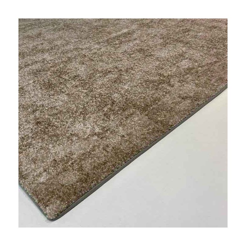 Tapis sur Mesure rectangulaire ou carré Taupe Budapeste bordure