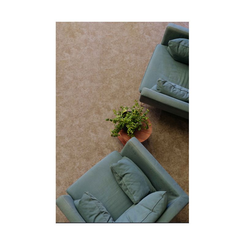 Tapis sur Mesure Rond Taupe Budapeste salon