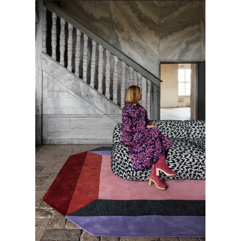 Tapis prestige laine multicolore Tekla Crystal Spectrum