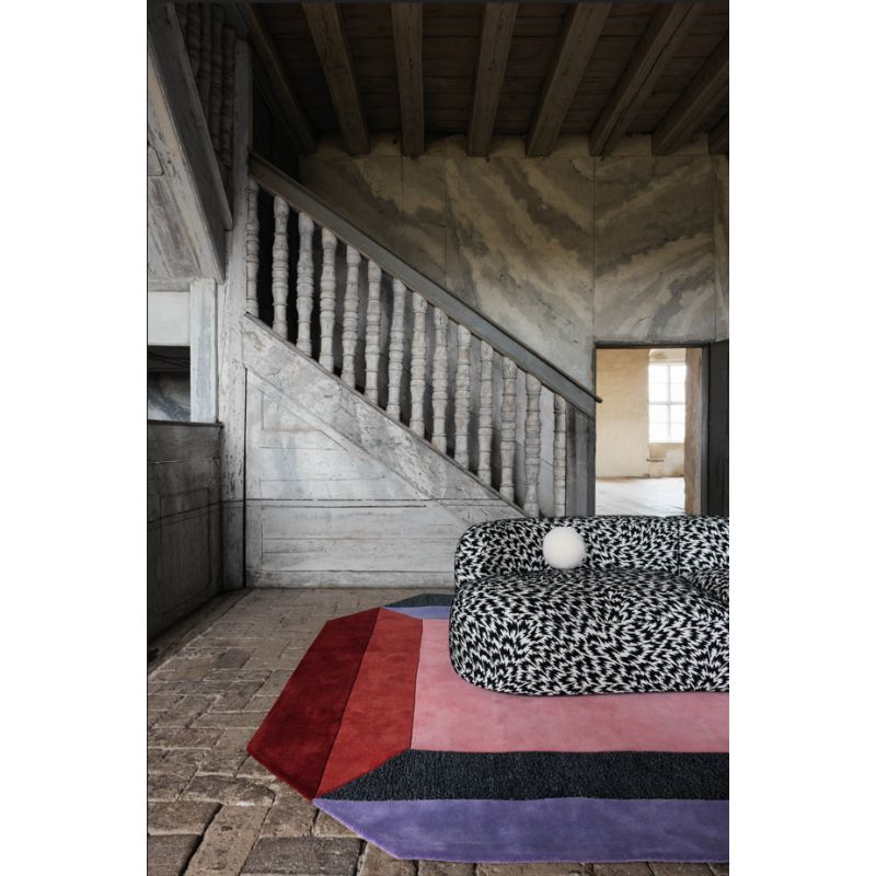 Tapis prestige laine multicolore Tekla Crystal Spectrum