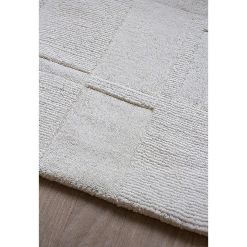 Tapis prestige laine et viscose blanc Swedish Grace