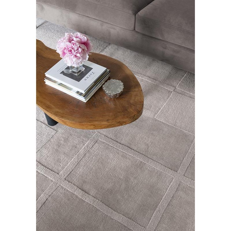 Tapis prestige laine et viscose blanc Swedish Grace