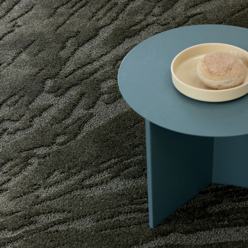 Tapis haut de gamme laine vert olive Twinset Shore