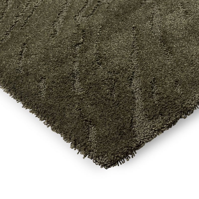 Tapis haut de gamme laine vert olive Twinset Shore