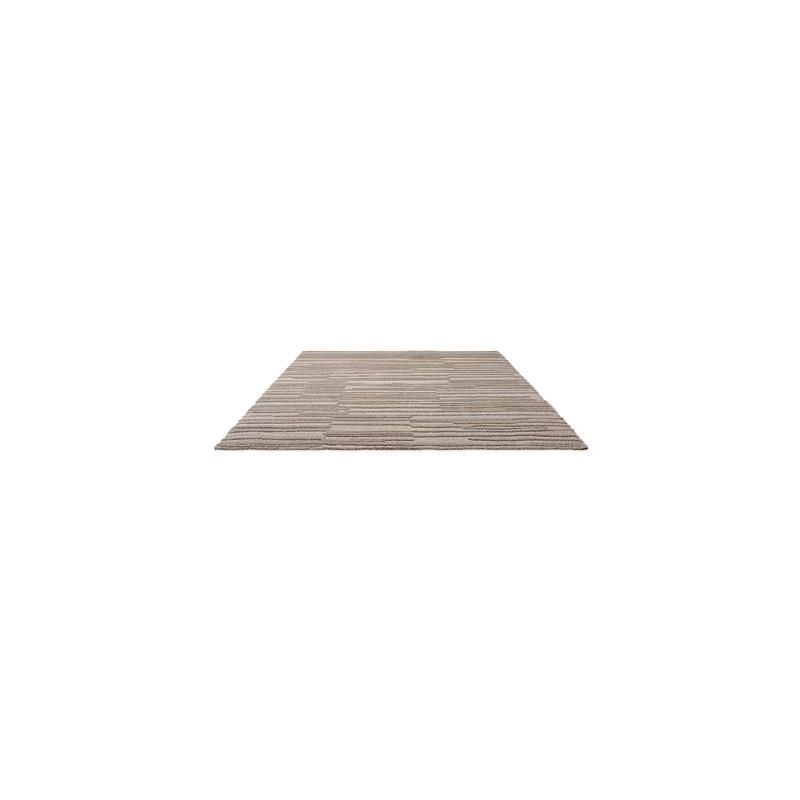 Tapis haut de gamme laine taupe Twinset Terrain