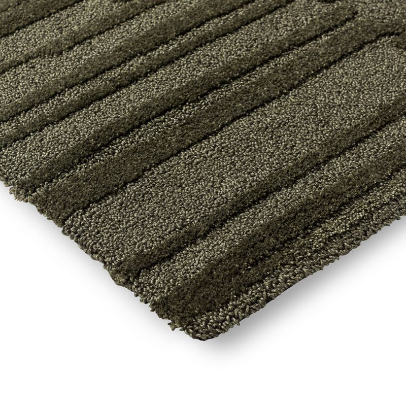 Tapis haut de gamme laine vert olive Twinset Terrain