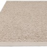 Tapis de salon original en laine et viscose tissé main taupe Orme