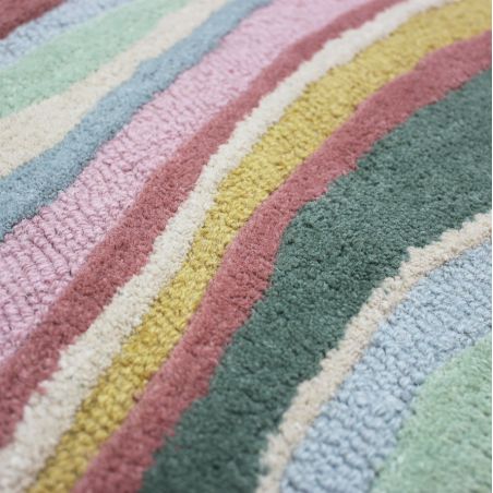 Tapis de salon polyester design bleu canard Infinite Tapis de salon polyester design bleu canard Infinite